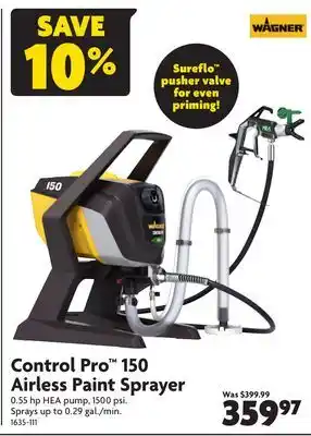 Home Hardware Control Pro 150 Airless Paint Sprayer offer