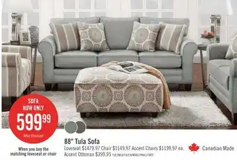 The Brick Tula Fabric Sofa - Mist offer
