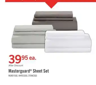 The Brick Masterguard Ultra Advanced 4-Piece Queen Sheet Set - Grey offer
