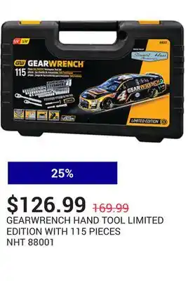 NAPA Auto Parts HAND TOOL LIMITED EDITION WITH 115 PIECES offer