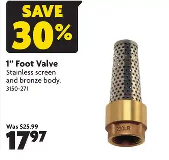 Home Hardware 1 Foot Valve offer
