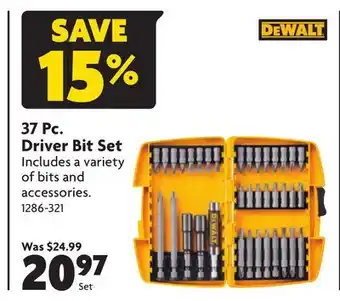 Home Hardware 37 Pc. Driver Bit Set offer