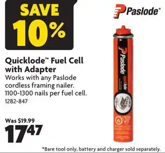 Home Hardware Quicklode Fuel Cell with Adapter offer
