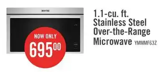 The Brick Maytag 1.1 Cu. Ft. Over-the-Range Flush-Mount Microwave - YMMMF6030PZ offer