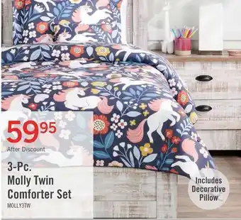 The Brick Molly 3-Piece Twin Comforter Set offer
