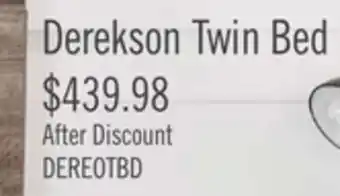 The Brick Derekson Twin Bed offer