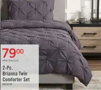 The Brick Brianna Dark Grey 2-Piece Twin Comforter Set offer