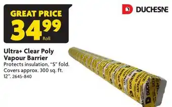 Home Hardware Ultra+ Clear Poly Vapour Barrier offer