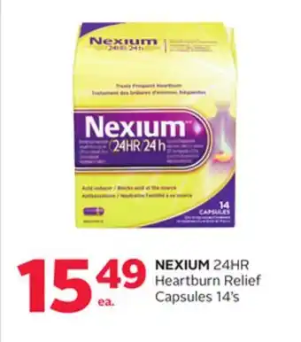 Rexall NEXIUM 24HR Heartburn Relief Capsules offer