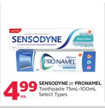 Rexall SENSODYNE or PRONAMEL Toothpaste offer