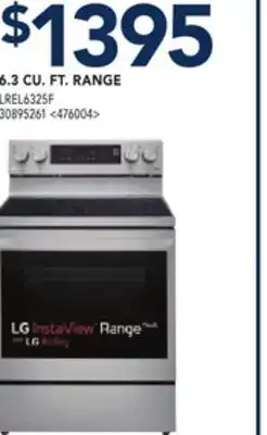 RONA LG 6.3 CU. FT. RANGE offer