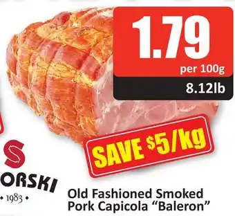 Starsky Old Fashioned Smoked Pork Capicola Baleron offer
