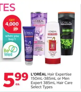 Rexall L' ORÉAL Hair Expertise 150mL-385mL or Men Expert 385mL Hair Care offer
