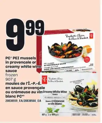 Independent City Market MOULES DE L'Î.-P.-É. EN SAUCE PROVENÇALE OU CRÉMEUSE AU VIN BLANC PC, 907 G offer