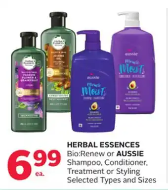 Rexall HERBAL ESSENCES Bio: Renew or AUSSIE Shampoo, Conditioner, Treatment or Styling offer
