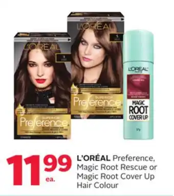 Rexall L'ORÉAL Preference, Magic Root Rescue or Magic Root Cover Up Hair Colour offer