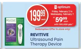 Wellwise by Shoppers REVITIVE Ultrasound Pain Therapy Device offer