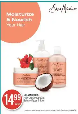 Shoppers Drug Mart SHEA MOISTURE HAIR CARE PRODUCTS offer