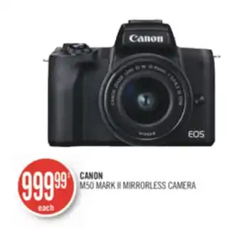 Shoppers Drug Mart CANON M50 MARK II MIRRORLESS CAMERA offer