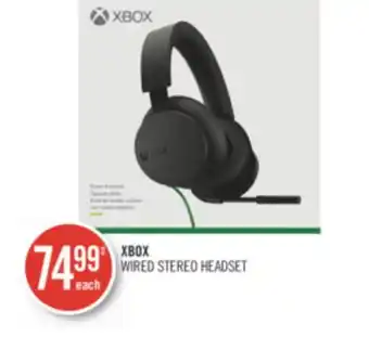 Shoppers Drug Mart XBOX WIRED STEREO HEADSET offer