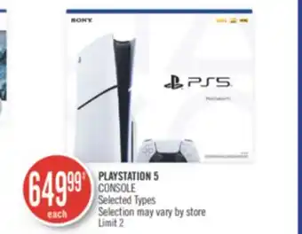 Shoppers Drug Mart PLAYSTATION 5 CONSOLE offer