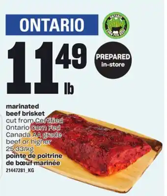 Independent City Market POINTE DE POITRINE DE BŒUF MARINÉE offer