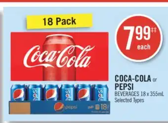 Shoppers Drug Mart COCA-COLA or Pepsi BEVERAGES offer