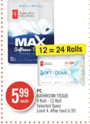 Shoppers Drug Mart PC BATHROOM TISSUE offer