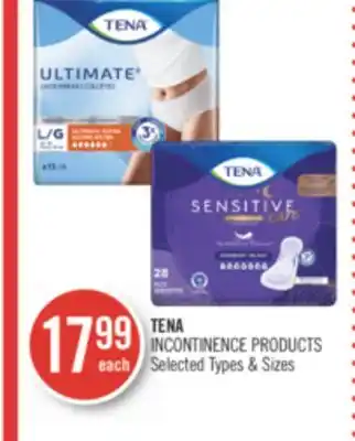 Shoppers Drug Mart TENA INCONTINENCE PRODUCTS offer