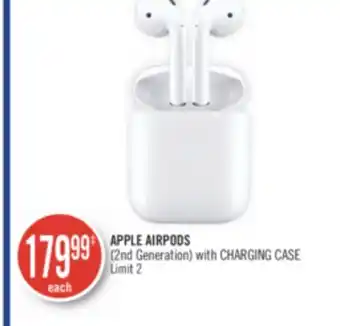 Shoppers Drug Mart APPLE AIRPODS (2nd Generation) with CHARGING CASE offer