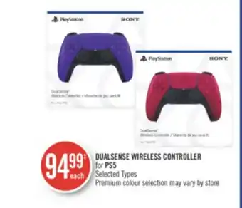 Shoppers Drug Mart DUALSENSE WIRELESS CONTROLLER for PS5 offer