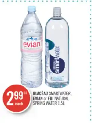 Shoppers Drug Mart GLACÉAU SMARTWATER, EVIAN or FIJI NATURAL SPRING WATER offer