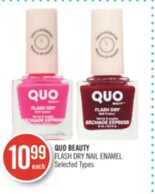 Shoppers Drug Mart QUO BEAUTY FLASH DRY NAIL ENAMEL offer