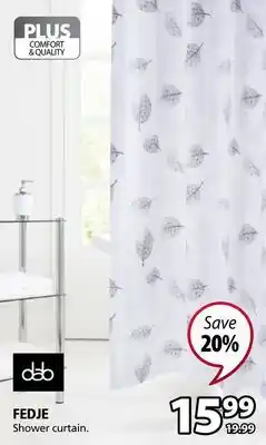JYSK FEDJE Shower curtain offer