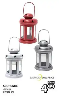 JYSK AUDHUMLE Lantern offer