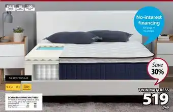 JYSK Scandi Blue Spring Mattress offer