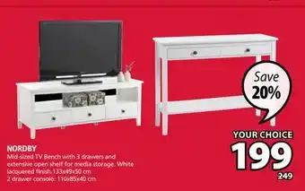 JYSK NORDBY TV Bench offer