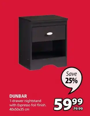 JYSK DUNBAR nightstand offer