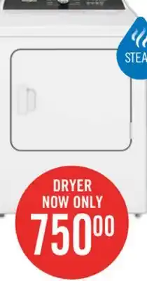 The Brick Whirlpool 7 Cu. Ft. Electric Dryer with Steam - YWED5050LW offer