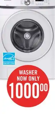 The Brick Samsung 5.2 Cu. Ft. Front-Load Washer - WF45T6000AW/US offer