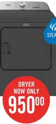 The Brick Maytag 7 Cu. Ft. Pet Pro Electric Dryer - YMED6500MBK offer