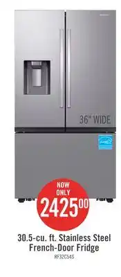 The Brick Samsung 30.5 Cu. Ft. French-Door Refrigerator with Four Types of Ice - RF32CG5400SRAA offer