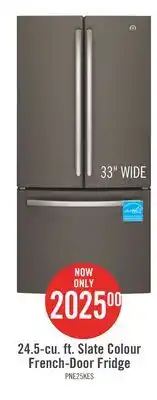 The Brick Profile 24.5 Cu. Ft. French-Door Refrigerator with Space-saving Icemaker PNE25NMLKES offer