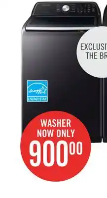 The Brick Samsung 5.3 Cu. Ft. Smart Top-Load Washer with ActiveWave Agitator - WA46CG3505AVA4 offer