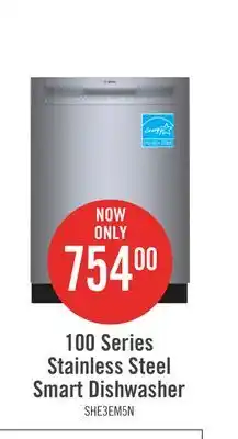 The Brick Bosch 100 Series Smart Dishwasher with PrecisionWash and PureDry - SHE3AEM5N offer