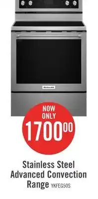 The Brick KitchenAid 6.4 Cu Ft. Five-Element Electric Convection Range - Stainless Steel offer