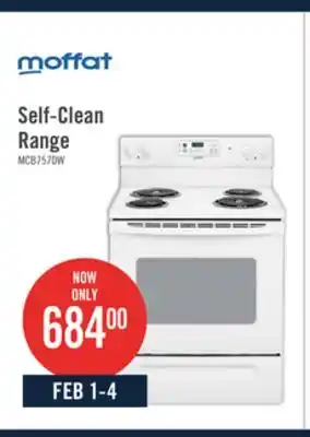 The Brick Moffat 30 Free Standing Self Clean Electric Range - MCB757DMWW offer