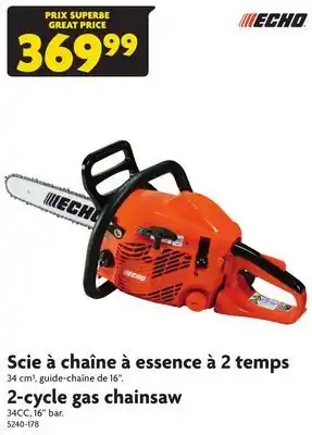Home Hardware ECHO 2-cycle gas chainsaw offer