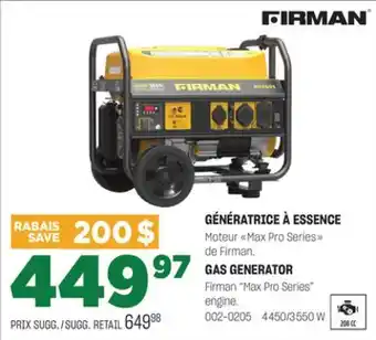 BMR GÉNÉRATRICE À ESSENCE offer