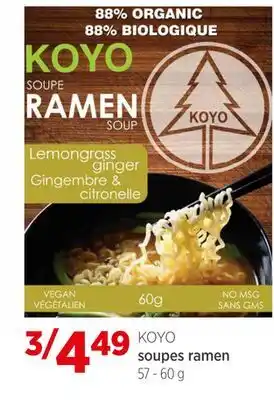 Avril soupes ramen offer